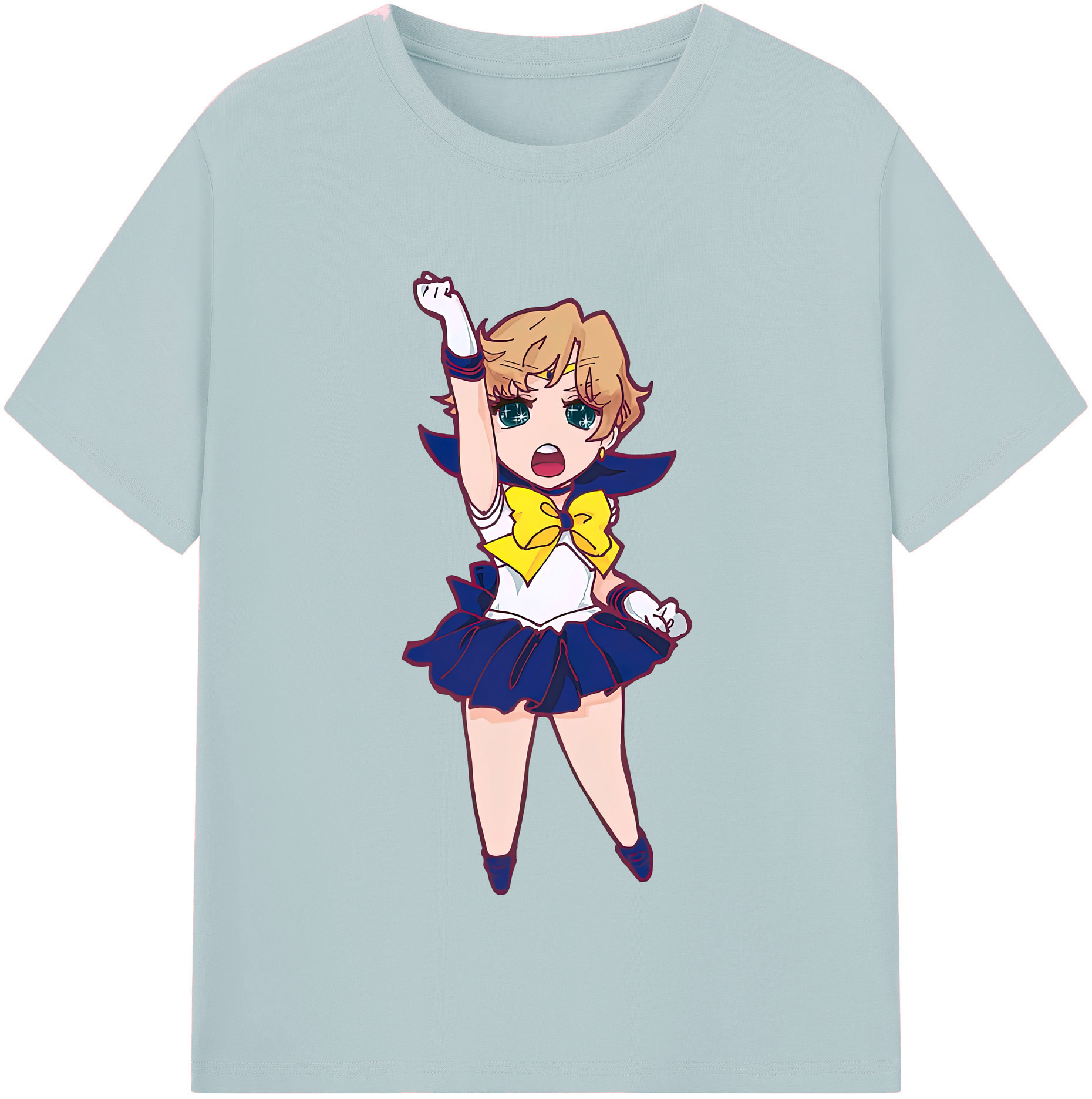 （画像用） 美少女戦士セーラームーン 天王はるか Sailor Moon Tenoh Haruka 綿100％半袖Tシャツ（フロントプリント）